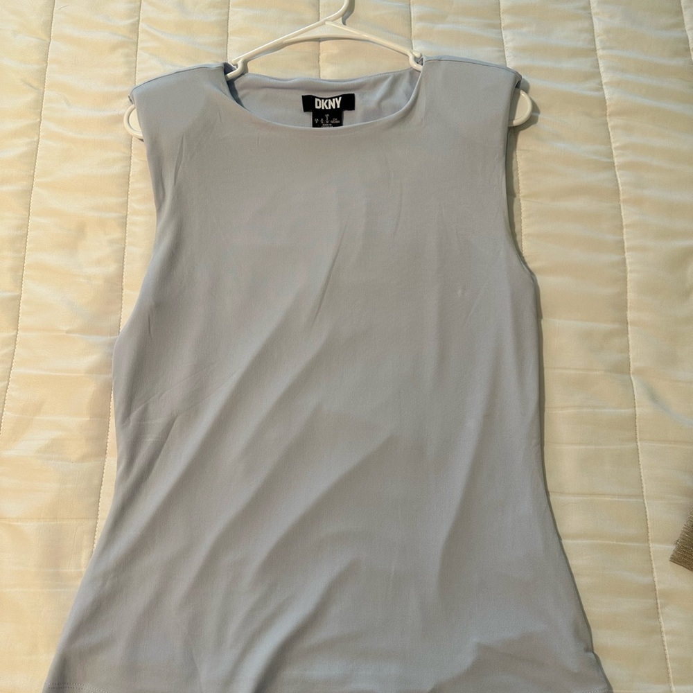 DKNY Women's Blue Sleeveless Top